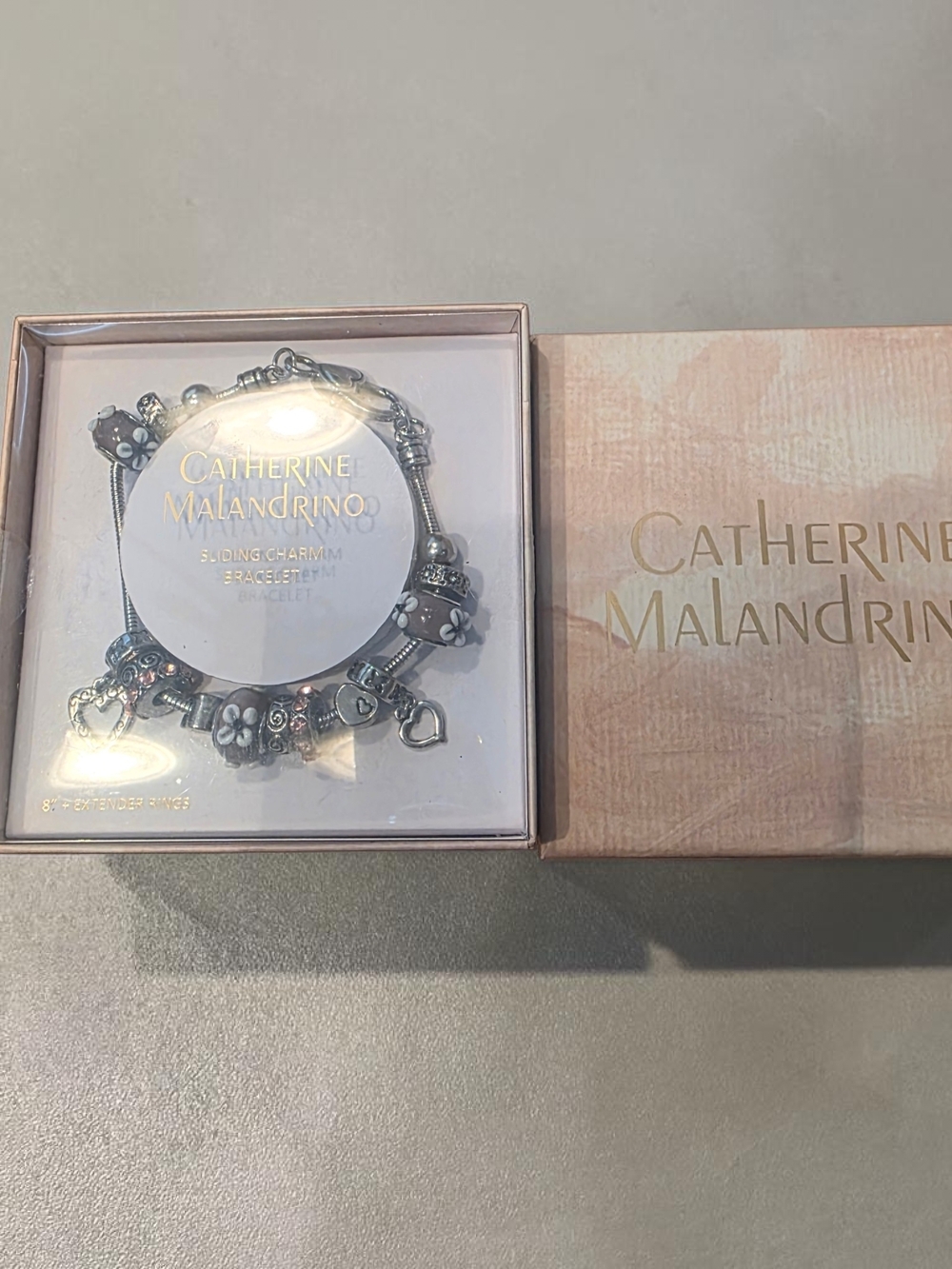 Catherine Malandrino Sliding Charm Bracelet NIB
